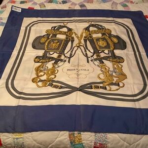 Authentic Vintage Hermes Scarf—Brides de Gala 100% Silk